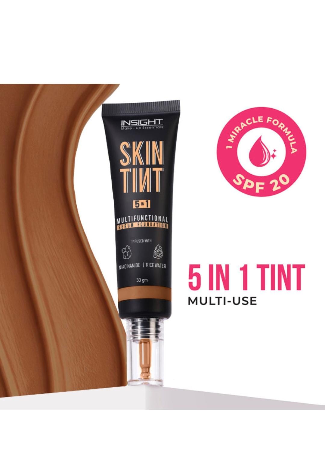 Insight Cosmetics Skin Tint 5In1 Multifunctional Serum Foundation